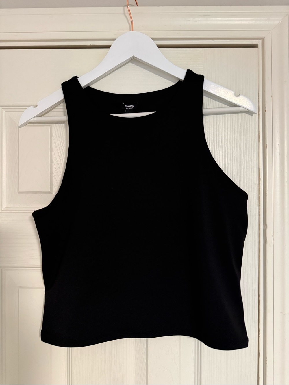 Express Body Contour Collection - Black Cropped Tank